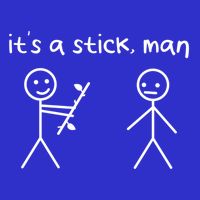 Funny Stick Figures Stick ItS A Stick Sarcastic Gift Visor