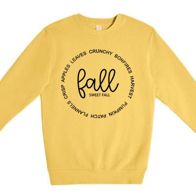 Fall Sweet Fall Festive Premium Crewneck Sweatshirt