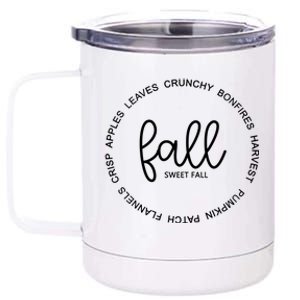 Fall Sweet Fall Festive 12 oz Stainless Steel Tumbler Cup