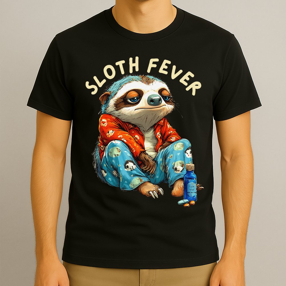 Funny Sloth Fever Humor T-Shirt