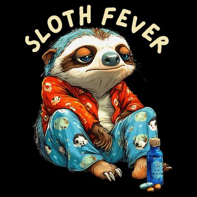 Funny Sloth Fever Humor T-Shirt
