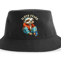 Funny Sloth Fever Humor Sustainable Bucket Hat