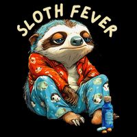 Funny Sloth Fever Humor Sustainable Bucket Hat