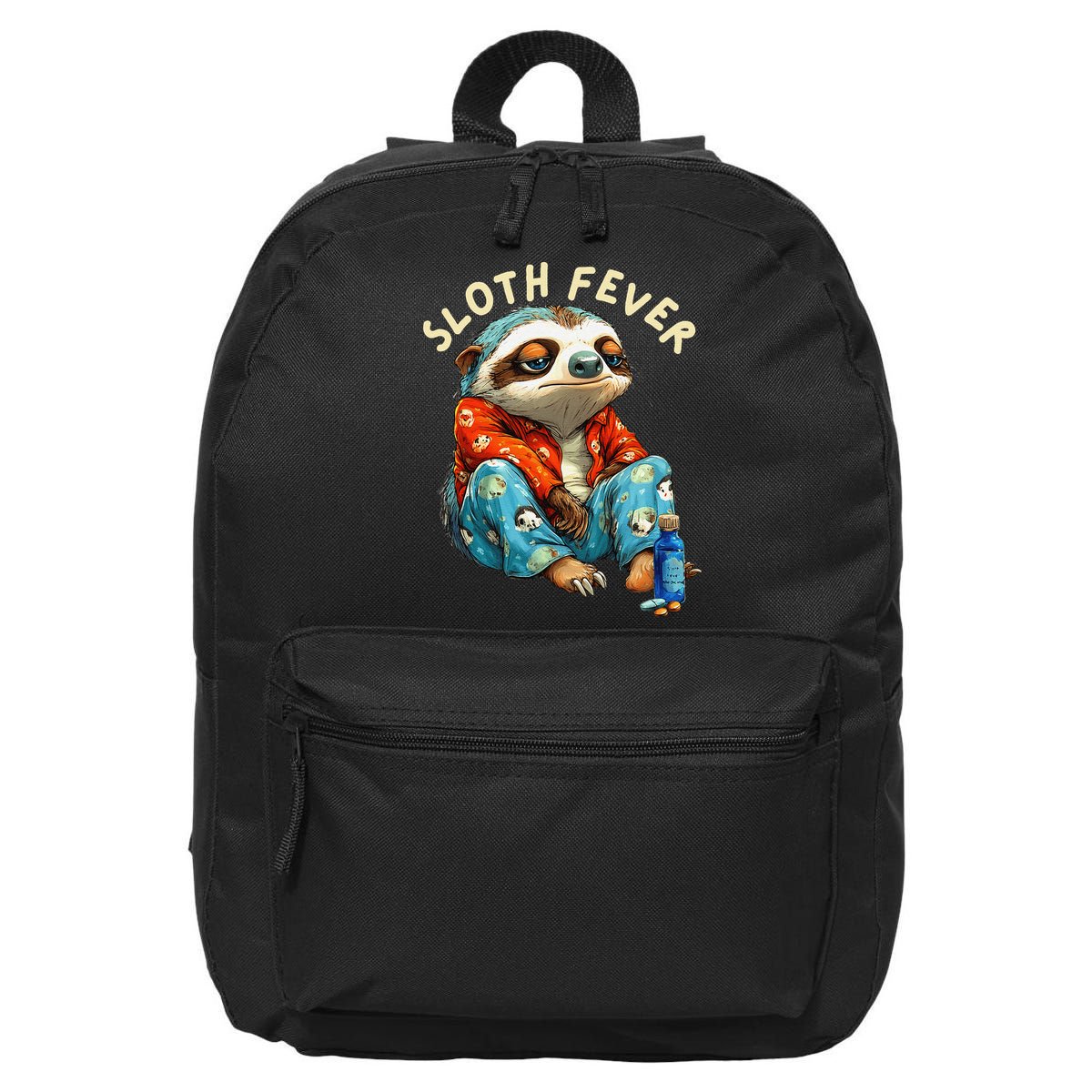 Funny Sloth Fever Humor 16 in Basic Backpack