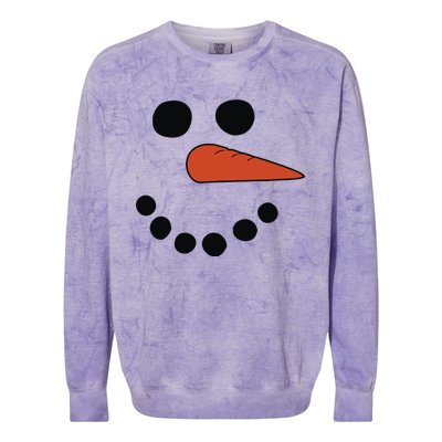 Frosty Snowman Colorblast Crewneck Sweatshirt