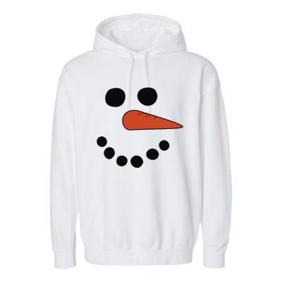 Frosty Snowman Garment-Dyed Fleece Hoodie