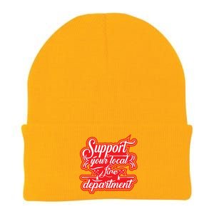 Firefighter Support Fire Departt Hero Gift Knit Cap Winter Beanie