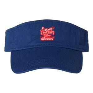 Firefighter Support Fire Departt Hero Gift Valucap Bio-Washed Visor