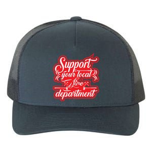 Firefighter Support Fire Departt Hero Gift Yupoong Adult 5-Panel Trucker Hat