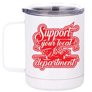 Firefighter Support Fire Departt Hero Gift 12 oz Stainless Steel Tumbler Cup