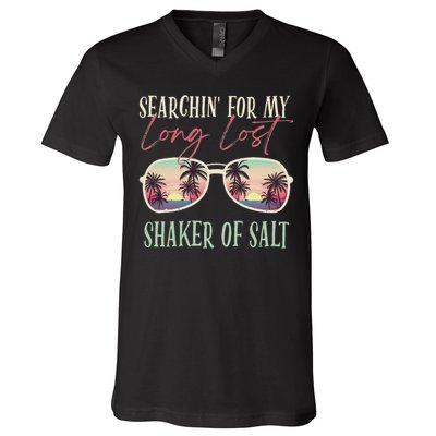 Funny Searching For My Long Lost Shaker Of Salt Shaker V-Neck T-Shirt