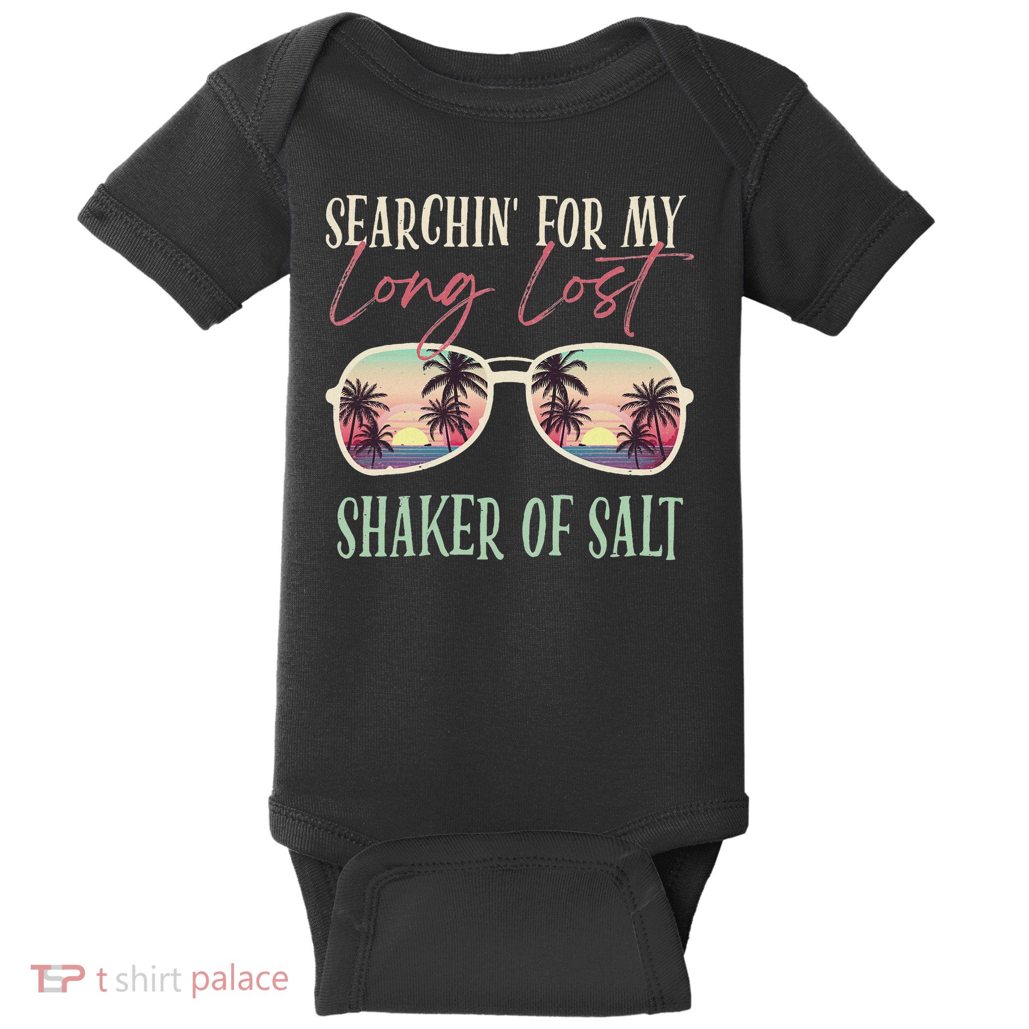 Funny Searching For My Long Lost Shaker Of Salt Shaker Baby Bodysuit