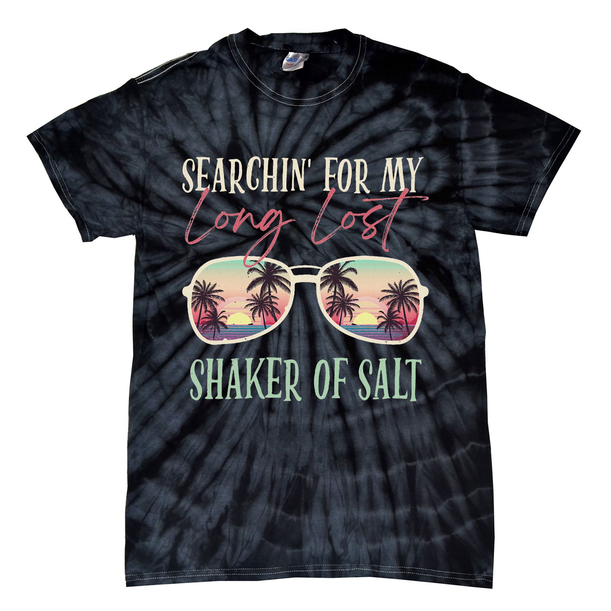 Funny Searching For My Long Lost Shaker Of Salt Shaker Tie-Dye T-Shirt