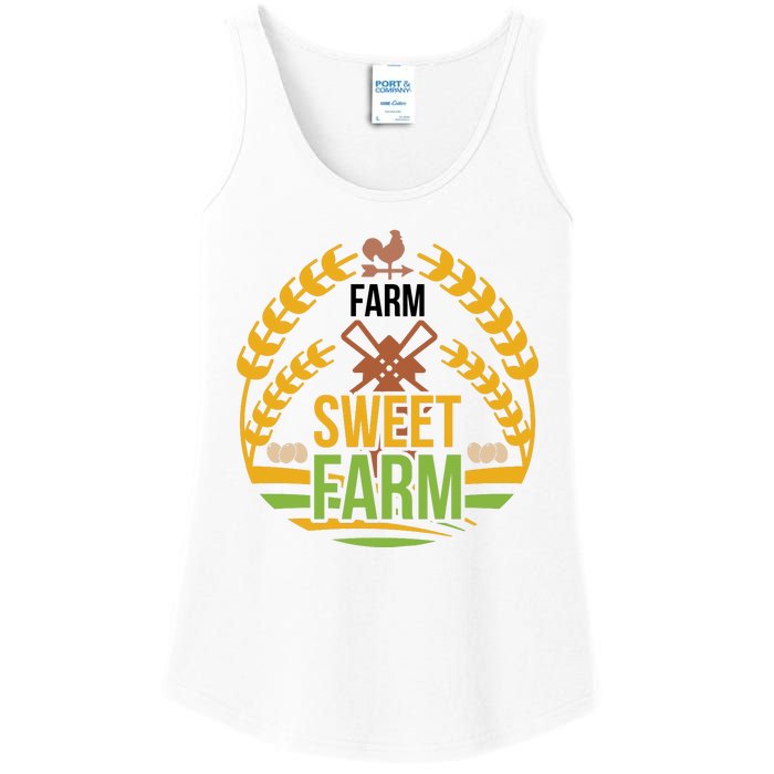 Farm Sweet Farm Ladies Essential Tank