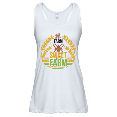 Farm Sweet Farm Ladies Essential Flowy Tank