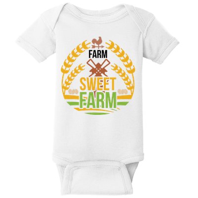 Farm Sweet Farm Baby Bodysuit