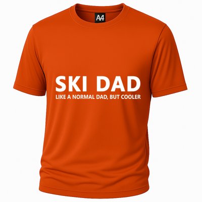 Funny Skiing Father Ski Dad Funny Gift Cooling Performance Crew T-Shirt