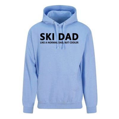 Funny Skiing Father Ski Dad Funny Gift Unisex Surf Hoodie