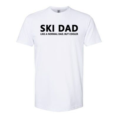 Funny Skiing Father Ski Dad Funny Gift Softstyle CVC T-Shirt