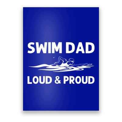 Funny Swim For Dad Father Swimming Breaststroke Swimmer Team Meaningful Gift Poster