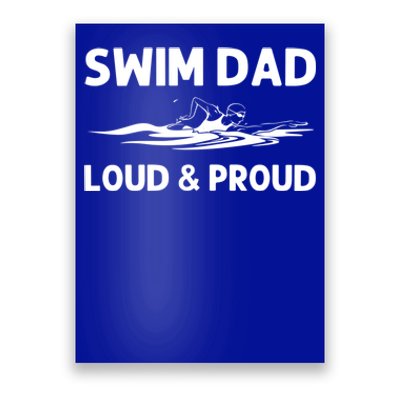 Funny Swim For Dad Father Swimming Breaststroke Swimmer Team Meaningful Gift Poster