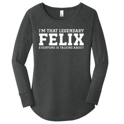 Felix Surname Funny Team Family Last Name Felix Women's Perfect Tri Tunic Long Sleeve Shirt