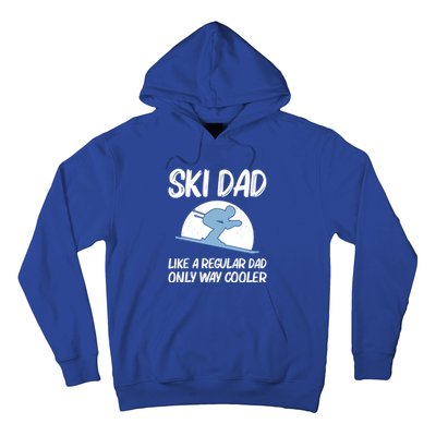 Funny Skiing Gift For Dad Father Skier Ski Winter Fun Sport Gift Hoodie