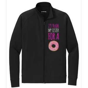 Funny Sister Gift Funny Gift: ID Trade My Sister Donut Gift Stretch Full-Zip Cadet Jacket