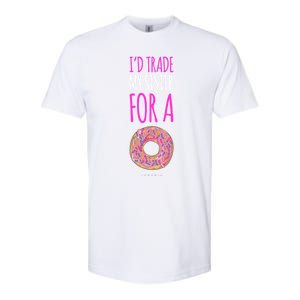 Funny Sister Gift Funny Gift: ID Trade My Sister Donut Gift Softstyle CVC T-Shirt