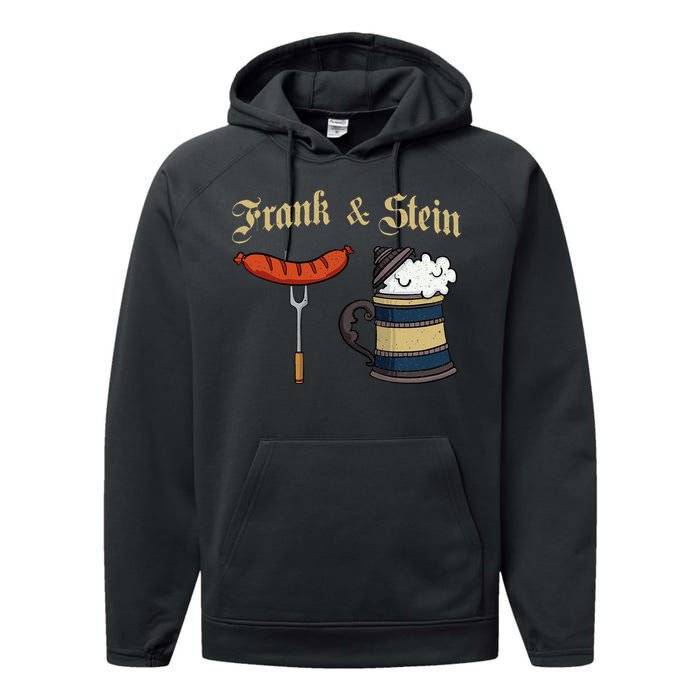 Frank & Stein German Beer Drinking Oktoberfest Performance Fleece Hoodie