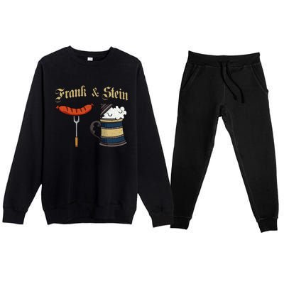 Frank & Stein German Beer Drinking Oktoberfest Premium Crewneck Sweatsuit Set