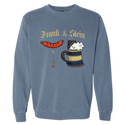 Frank & Stein German Beer Drinking Oktoberfest Garment-Dyed Sweatshirt