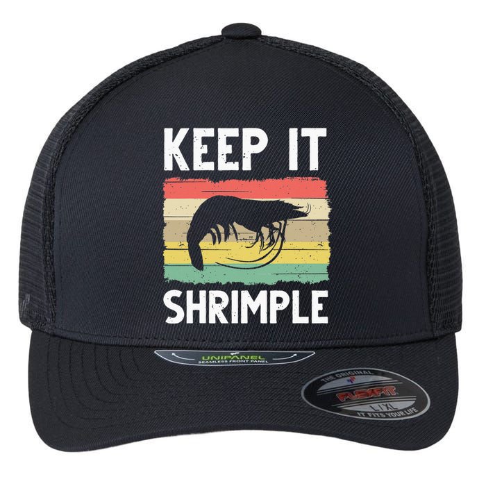 Funny Shrimp Gift For  Cool Fishing Prawn Lover Flexfit Unipanel Trucker Cap