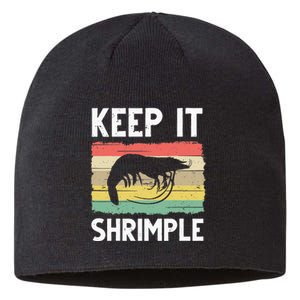 Funny Shrimp Gift For  Cool Fishing Prawn Lover Sustainable Beanie