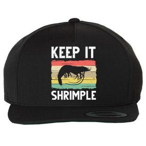 Funny Shrimp Gift For  Cool Fishing Prawn Lover Wool Snapback Cap