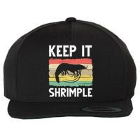 Funny Shrimp Gift For  Cool Fishing Prawn Lover Wool Snapback Cap