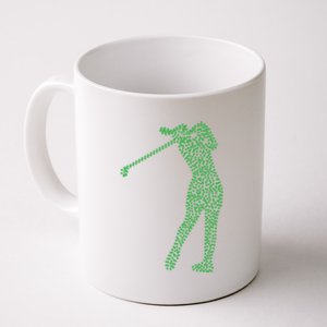 Funny Shamrock Golf St Patricks Day Golfer Funny Gift Coffee Mug