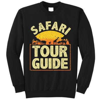 Funny Safari Guide Art For Zoo Safari Costume Tall Sweatshirt