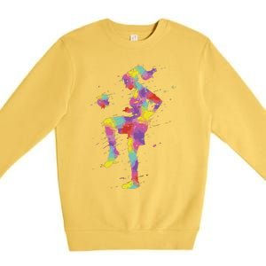 Funny Soccer Girl Gift Premium Crewneck Sweatshirt