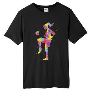 Funny Soccer Girl Gift Tall Fusion ChromaSoft Performance T-Shirt