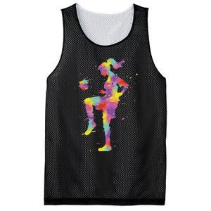 Funny Soccer Girl Gift Mesh Reversible Basketball Jersey Tank