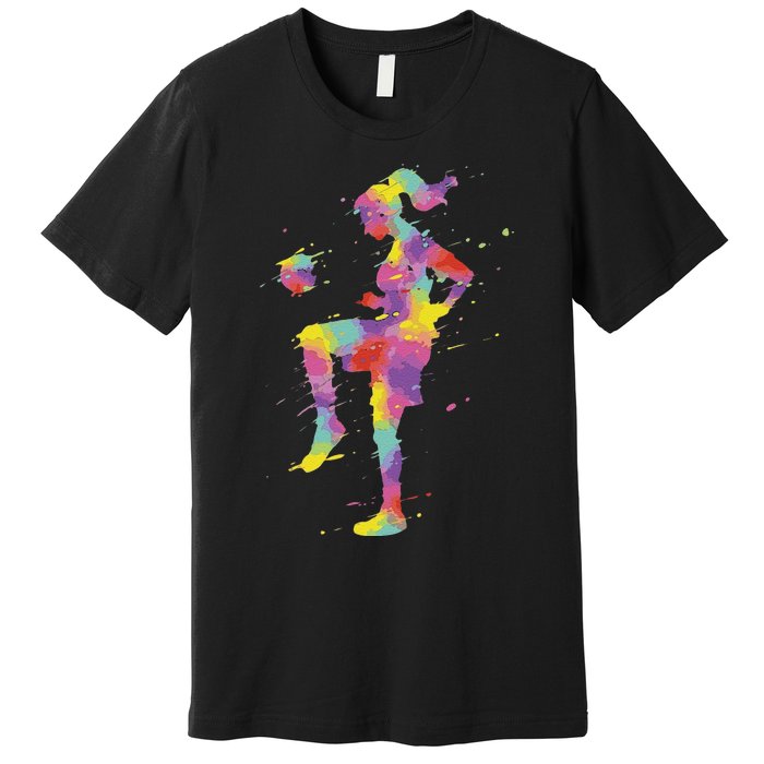 Funny Soccer Girl Gift Premium T-Shirt