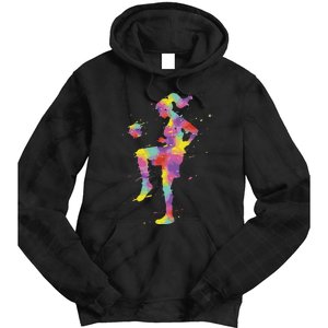 Funny Soccer Girl Gift Tie Dye Hoodie