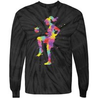 Funny Soccer Girl Gift Tie-Dye Long Sleeve Shirt