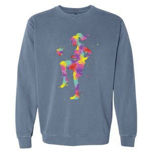 Funny Soccer Girl Gift Garment-Dyed Sweatshirt