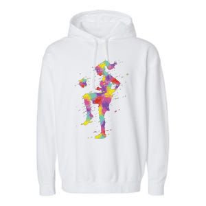 Funny Soccer Girl Gift Garment-Dyed Fleece Hoodie