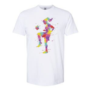 Funny Soccer Girl Gift Softstyle CVC T-Shirt