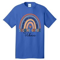 Funny Second Grade Teacher Rainbow Team 2Nd Grade Vibes Great Gift Tall T-Shirt