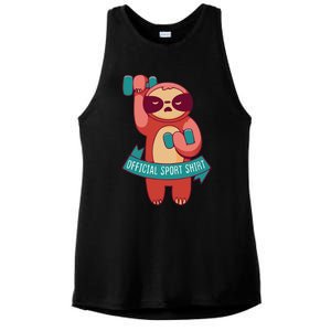 Funny Sport Gym Bodybuilding Workout Motivation Weights Ladies PosiCharge Tri-Blend Wicking Tank