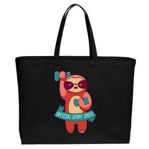 Funny Sport Gym Bodybuilding Workout Motivation Weights Cotton Canvas Jumbo Tote